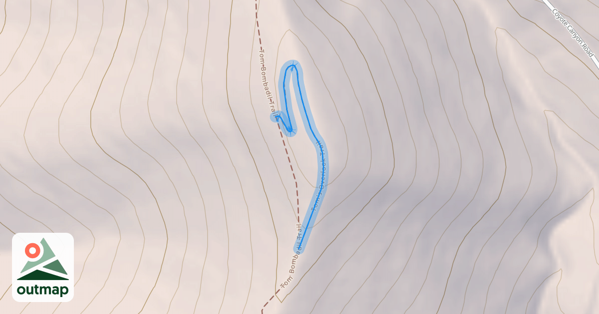 Map of Tom's Overlook Trail
