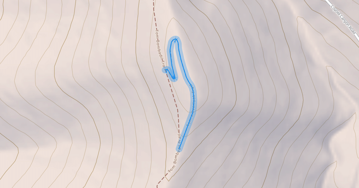 Map preview of Tom's Overlook Trail
