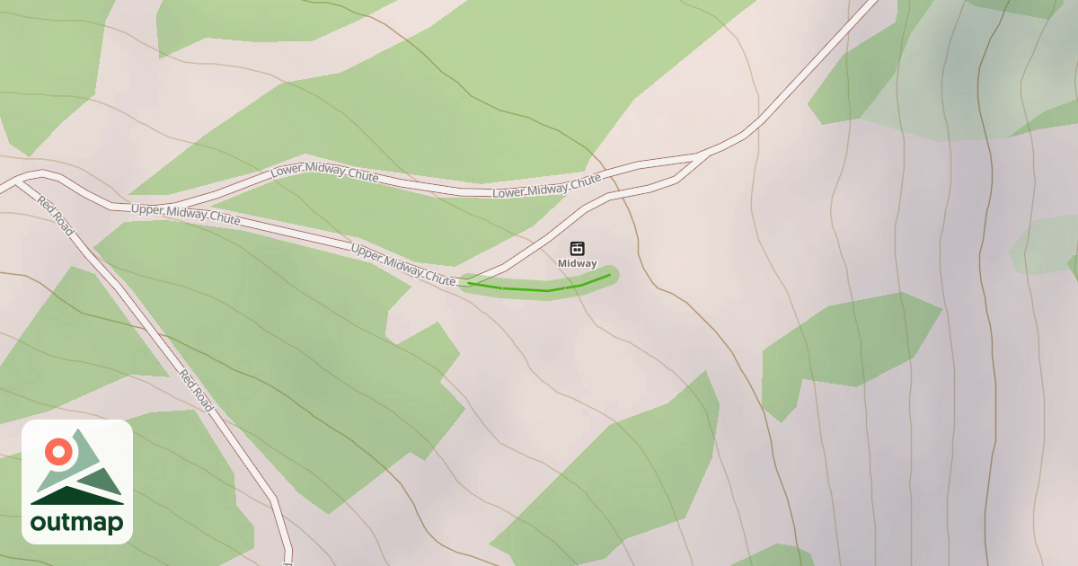 Map of Upper Midway Chute