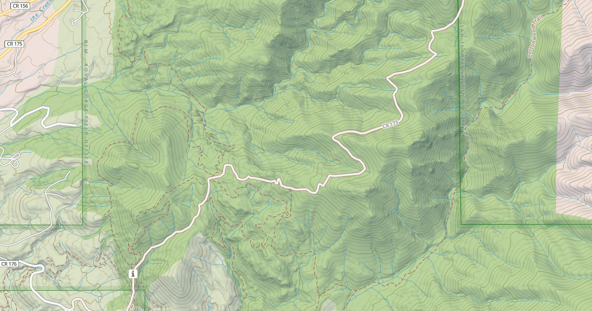 Map preview of BLM National GTLF Public Motorized Roads 782c075d-552d-4d18-a515-4cf3a43384a9