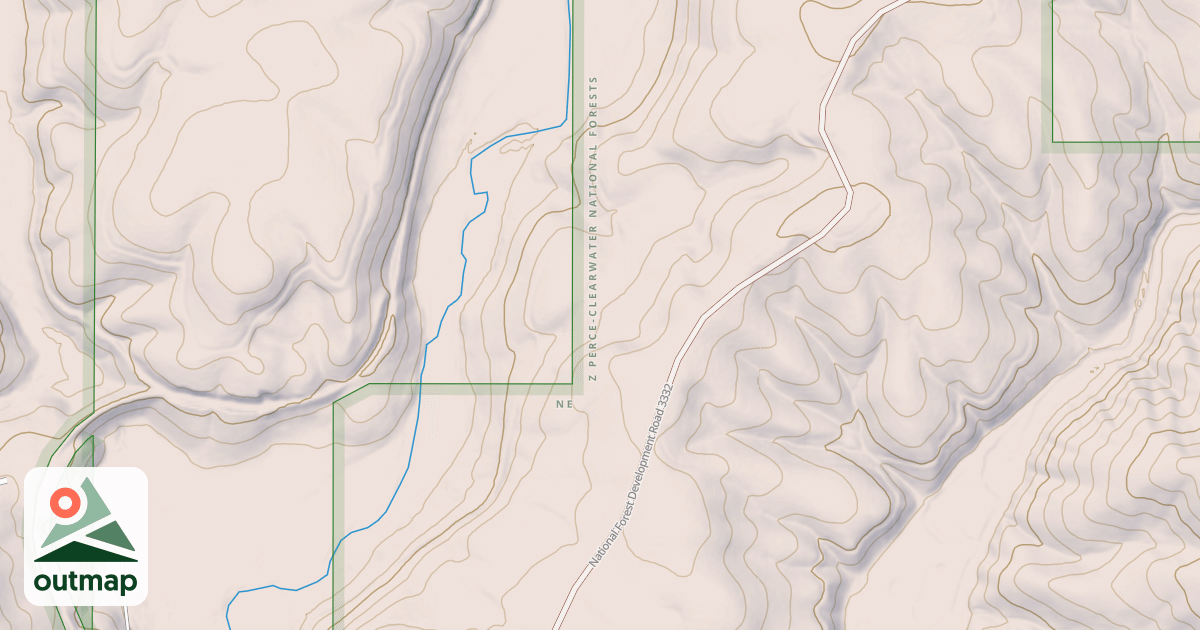 Map of POTLATCH RIVER