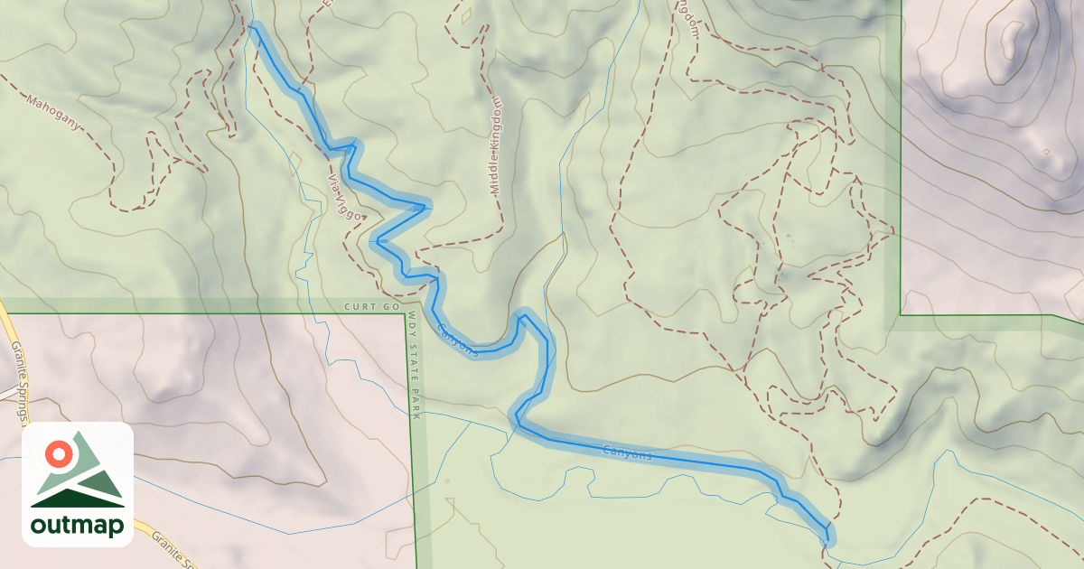 Map of Canyons
