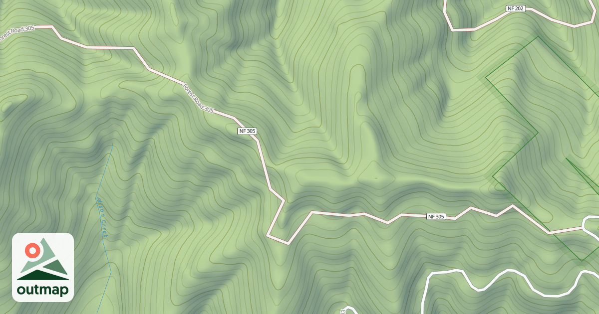 Map of RED HEIFER PASS RD