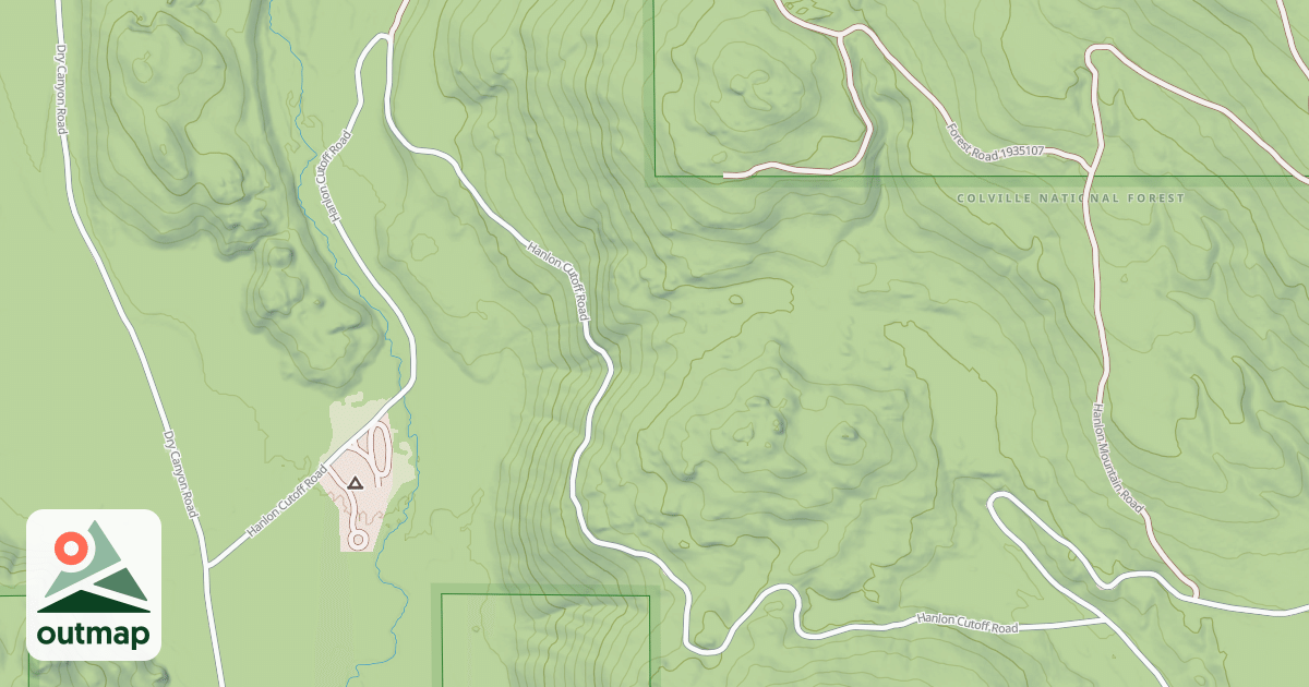 Map of HANLON CUTOFF