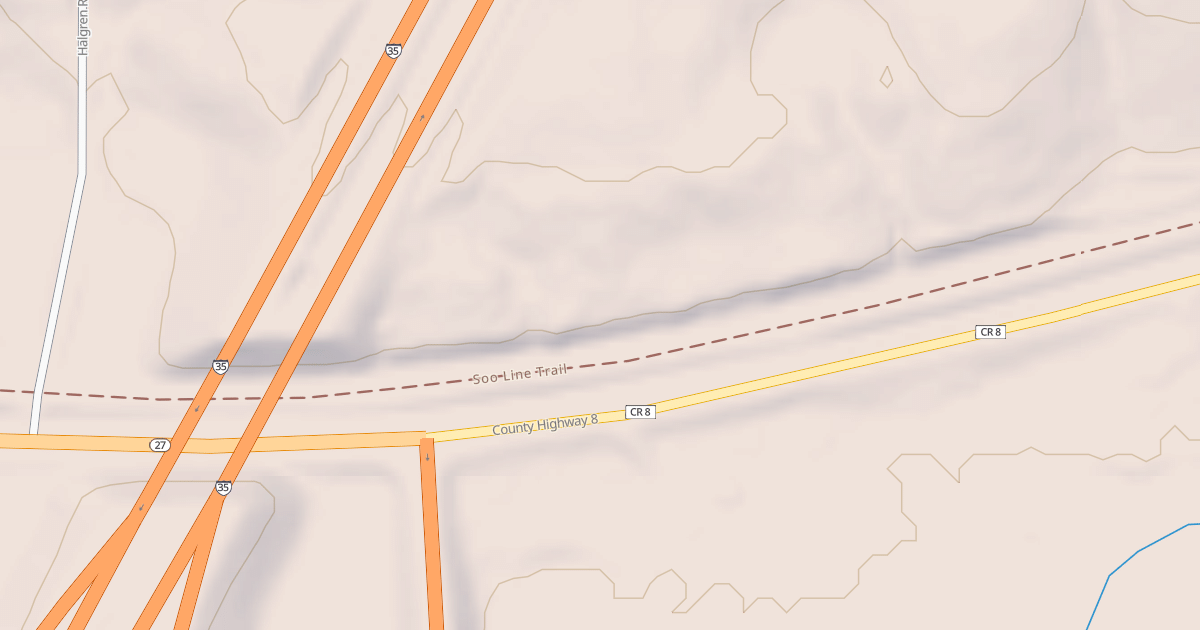 Map preview of Soo Line South: Carlton