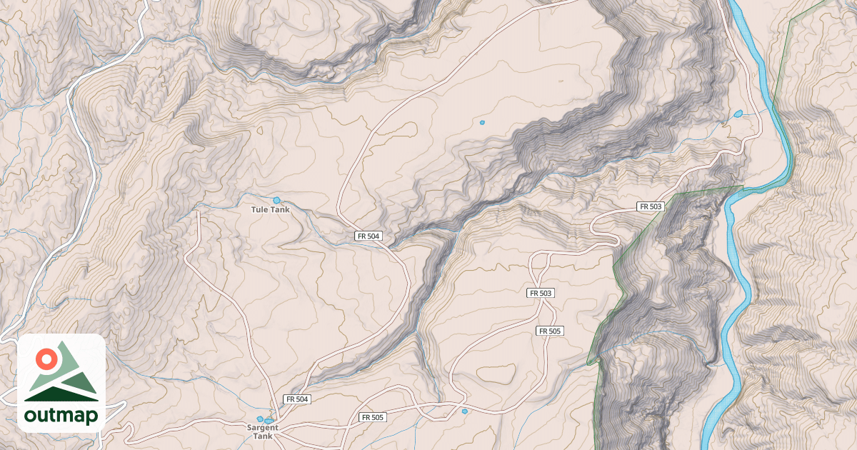 Map of DARK CANYON VISTA