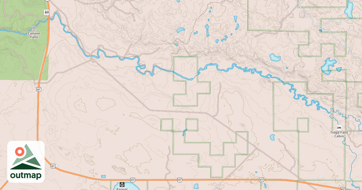 Map of North Country National Scenic Trail