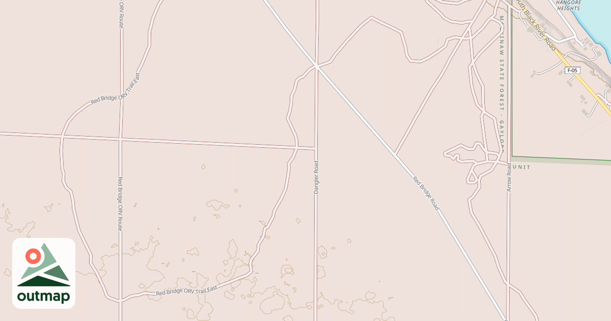 Map of Red Bridge Trail