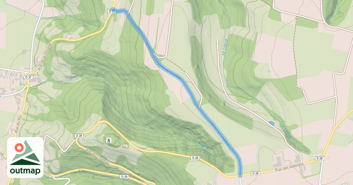 Map of Chemin du Coustalat