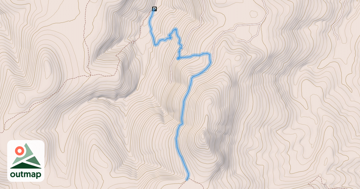 Map of Bison Mountain