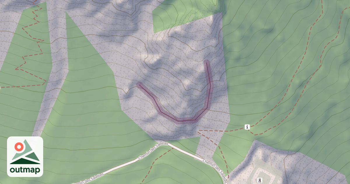 Map of Climbing Crag