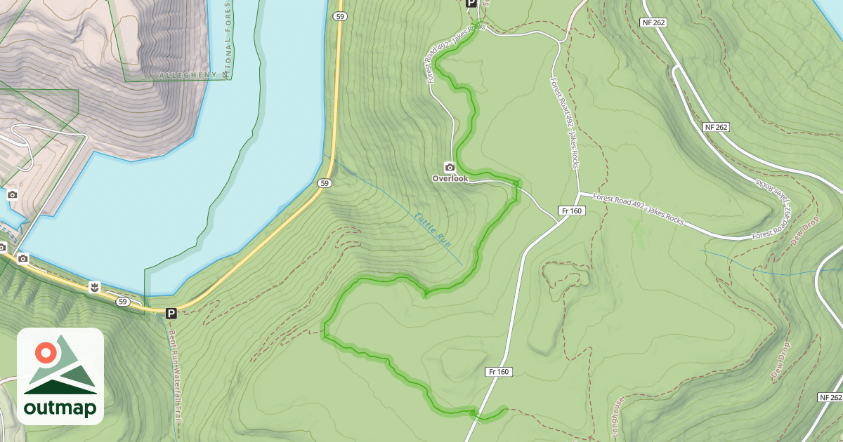 Map of Tuttletown