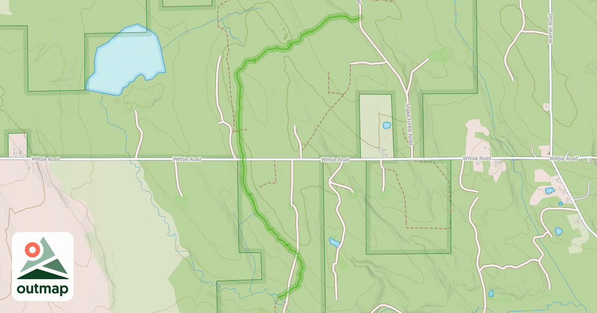 Map of Fred J. Cusimano Westside Overland Trail