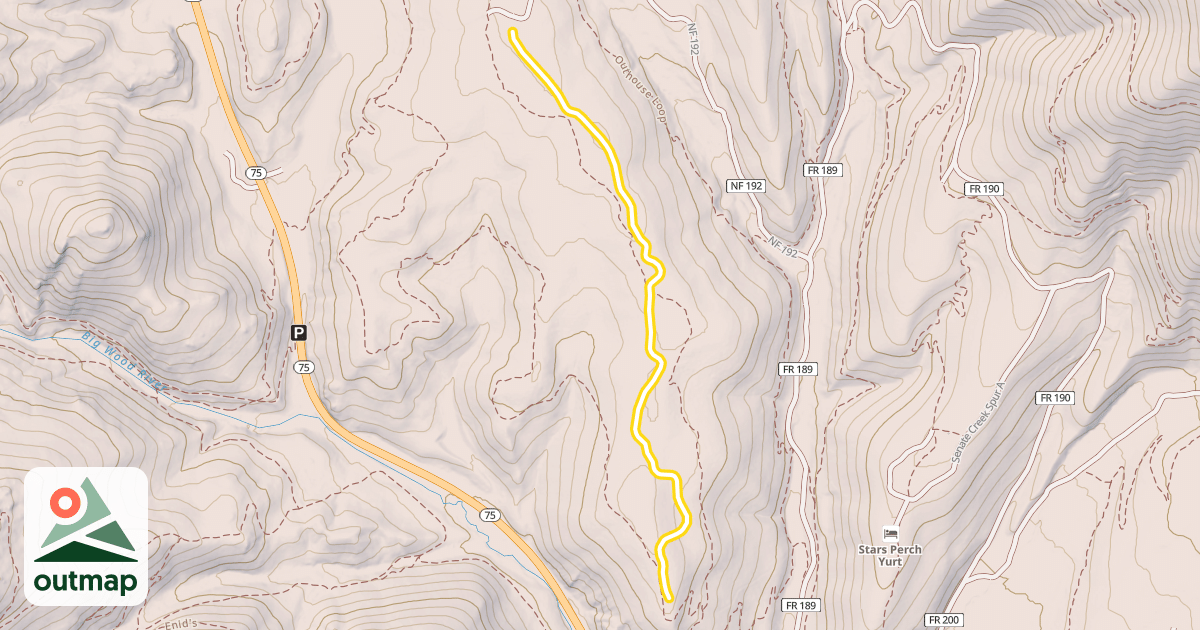 Map of Psycho Ridge