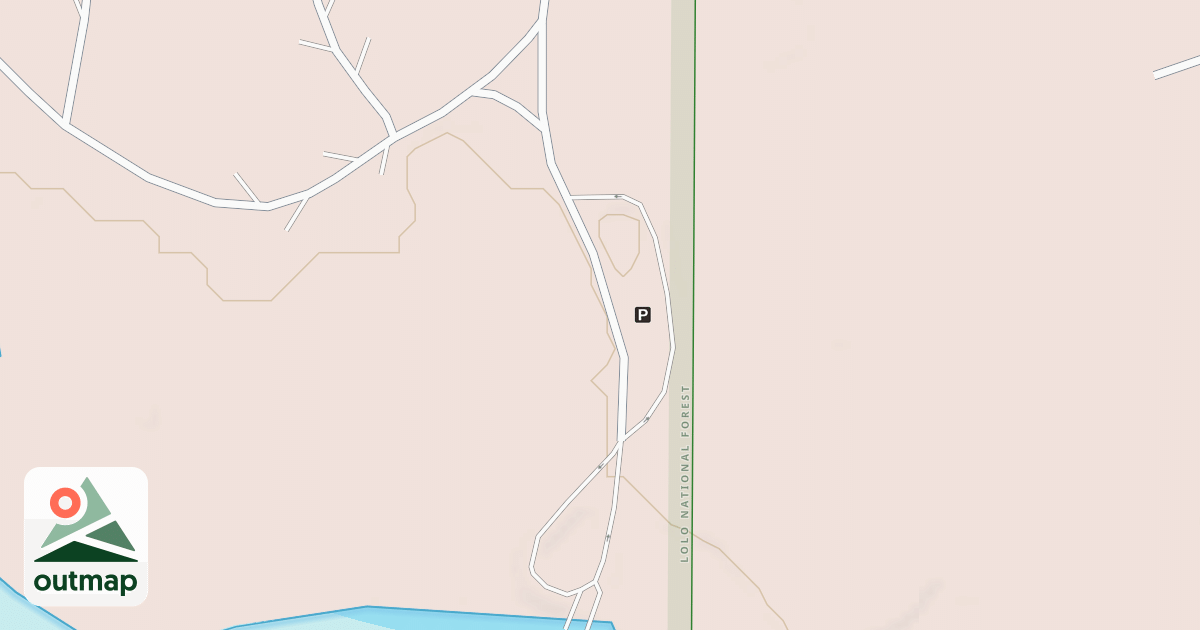 Map of BIG LARCH CAMP LOOP E RAMP