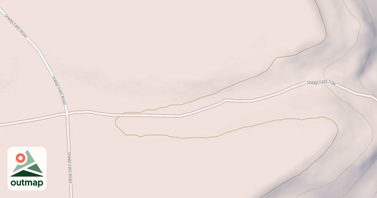 Map of SHEEP FALLS TRAILHEAD