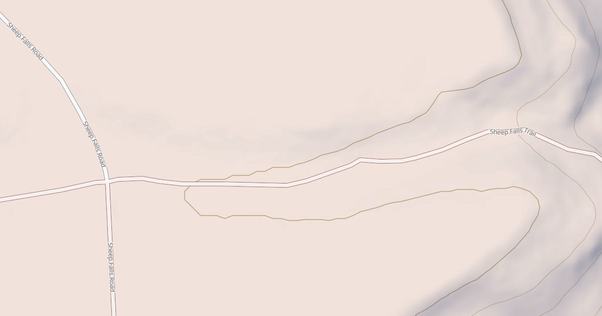 Map preview of SHEEP FALLS TRAILHEAD