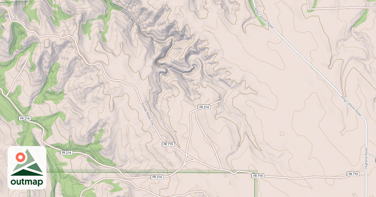 Map of STRONG CANYON