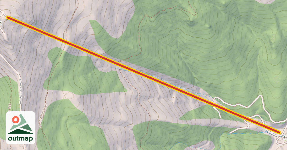 Map of Pine Creek Express #6