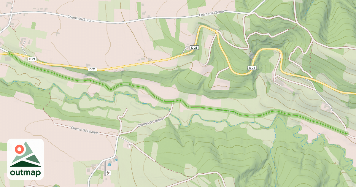 Map of Chemin d'Orieux