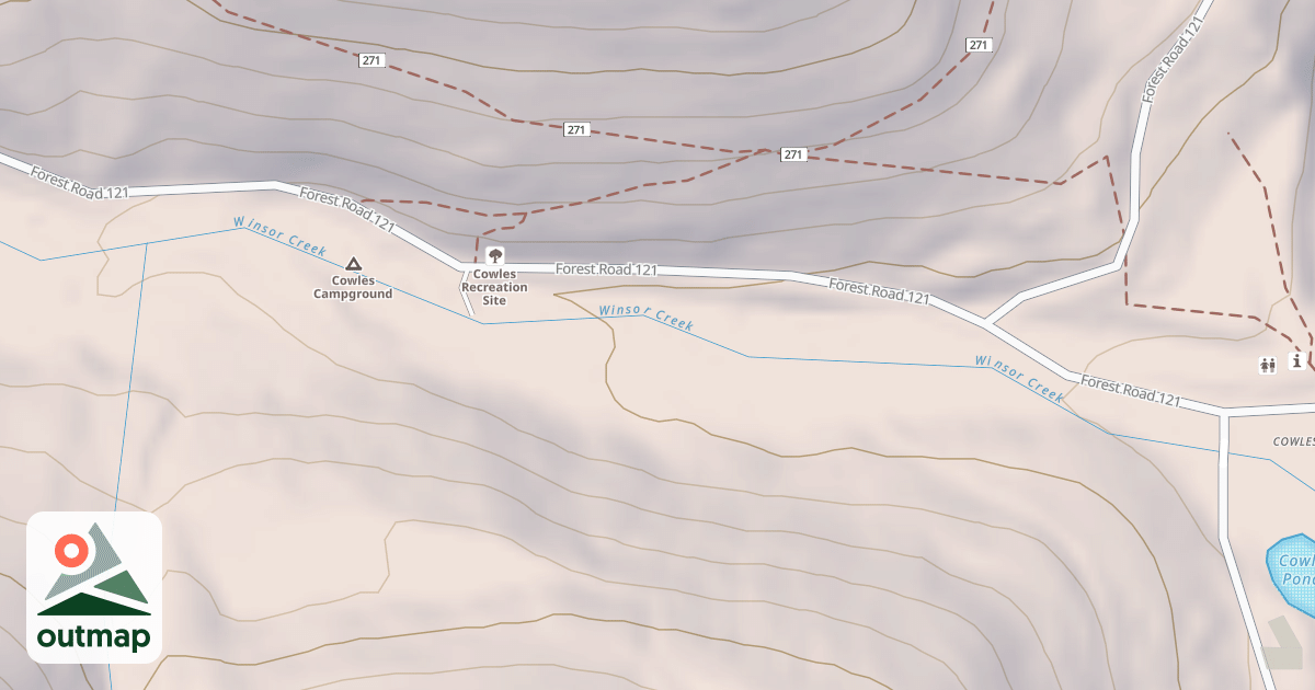 Map of USFS Motor Vehicle Use Map Roads {206E9175-A9A8-4C55-B364-F69119E9A4DB}