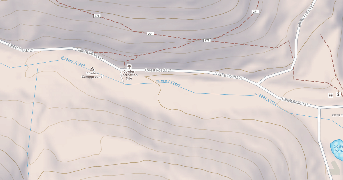 Map preview of USFS Motor Vehicle Use Map Roads {206E9175-A9A8-4C55-B364-F69119E9A4DB}