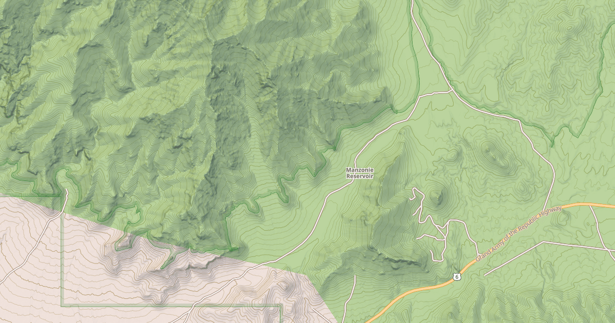 Map preview of MAMZONNIE RESERVOIR