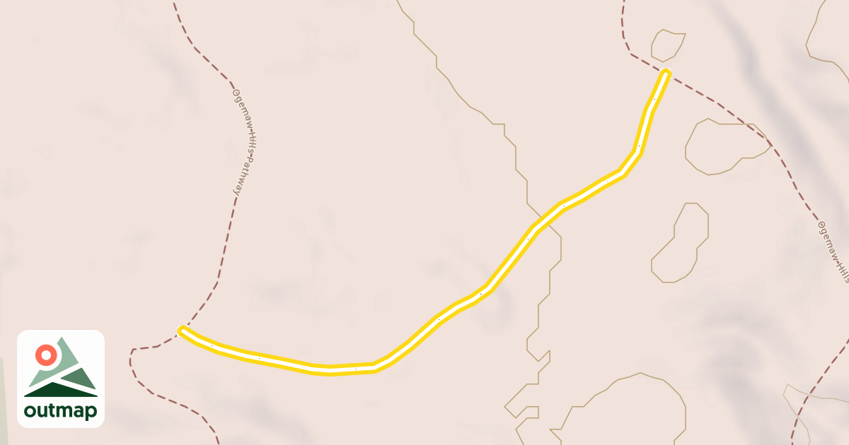 Map of Ogemaw Hills Pathway