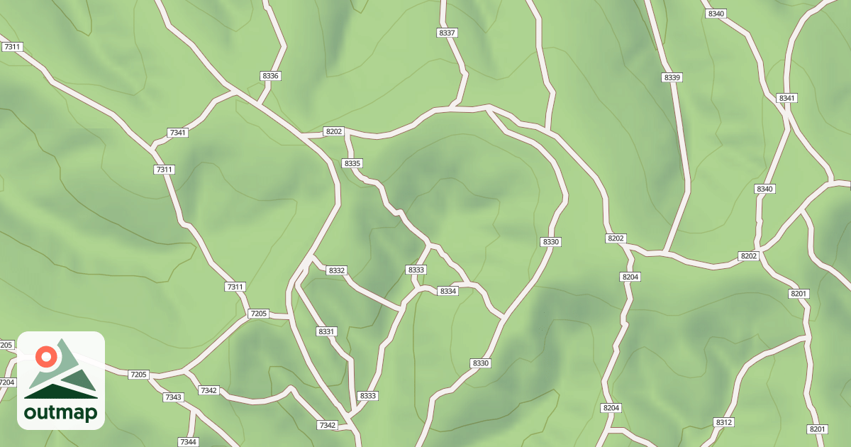 Map of USFS Motor Vehicle Use Map Trails 19028