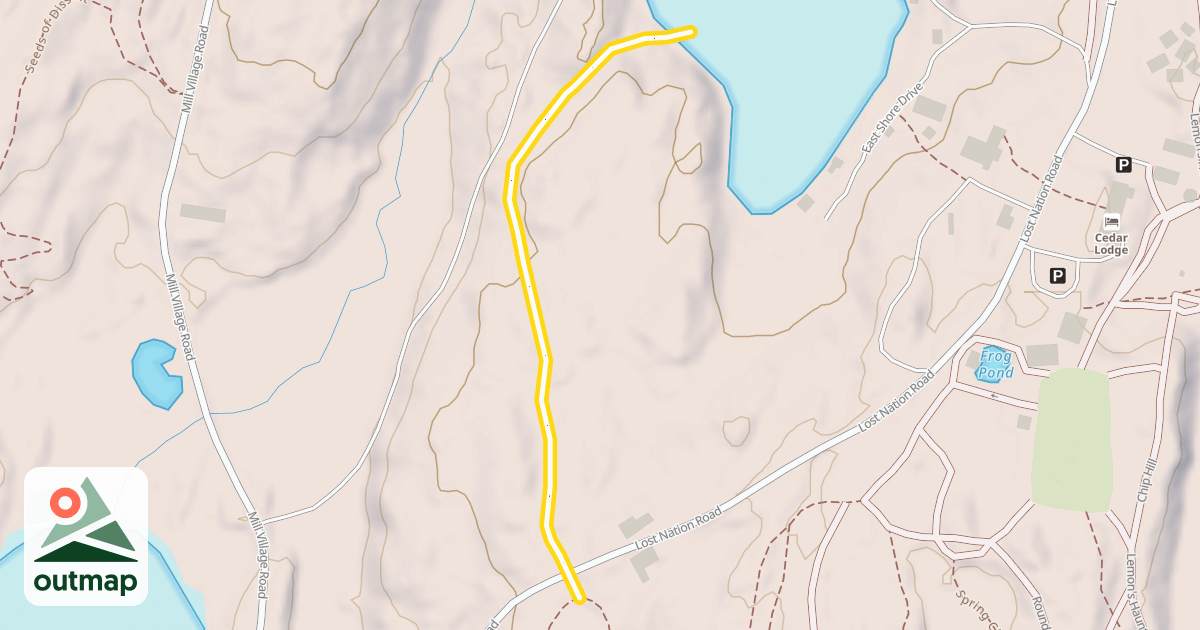 Map of Cabin Trail