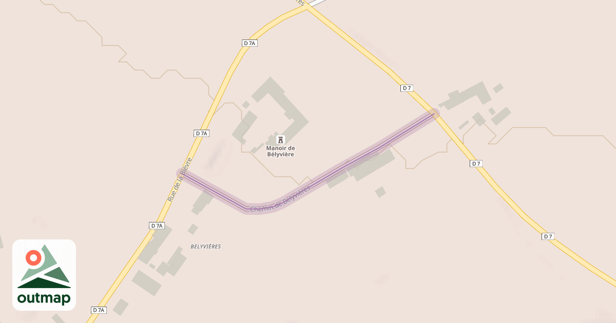 Map of Chemin de Belyvières