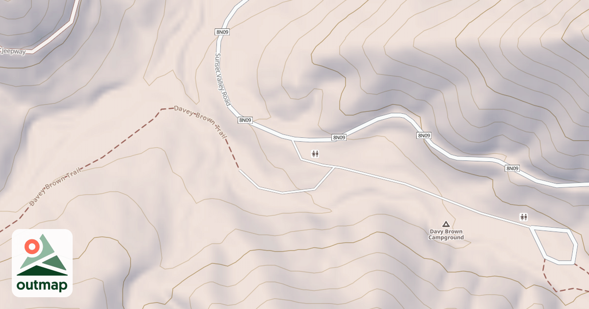 Map of DAVY BROWN CG.
