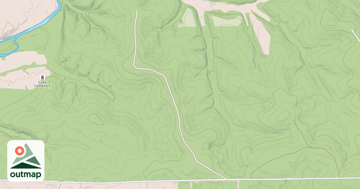 Map of STRAIGHT RIDGE
