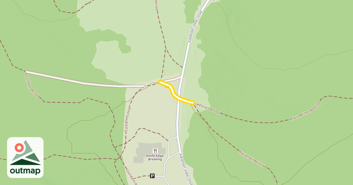 Map of Twin Pines Loop