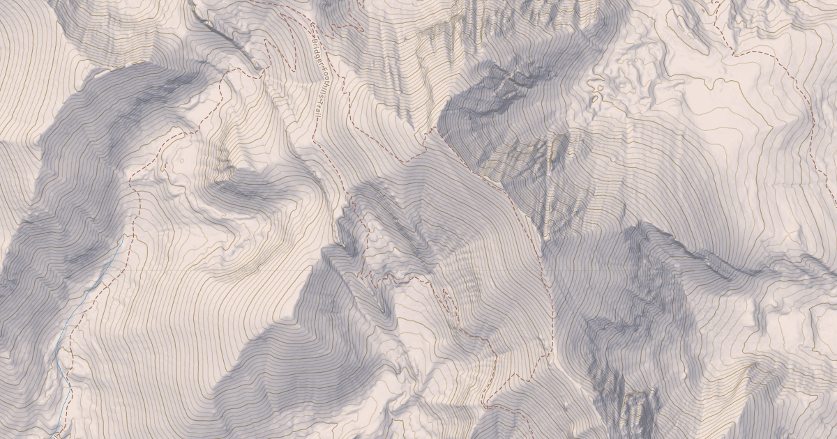 Map preview of Bridger Foothills