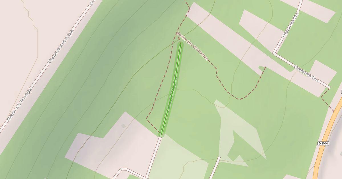 Map preview of Sente des Moncets