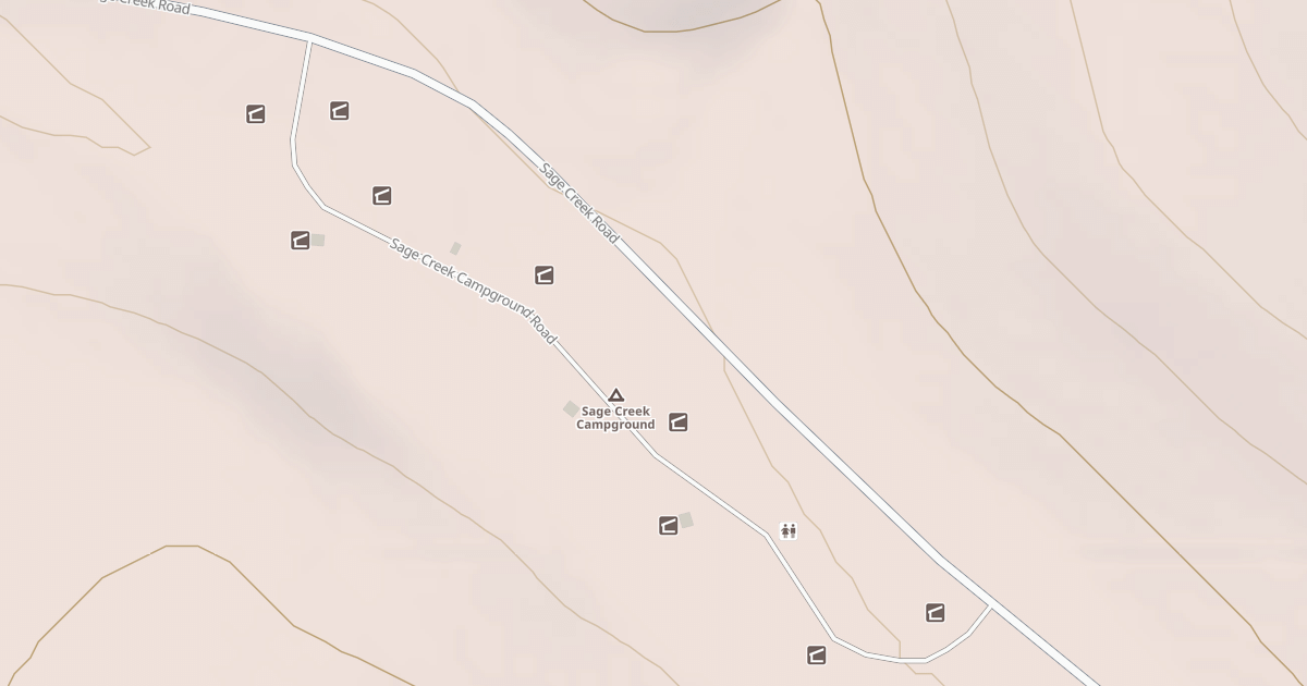Map preview of SAGE CREEK CAMPGROUND