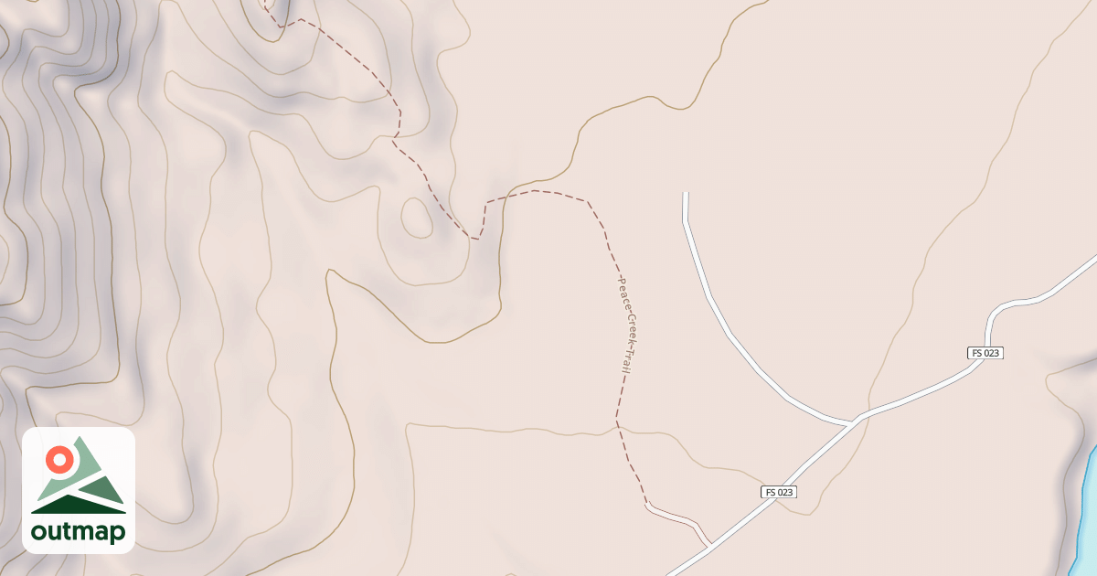 Map of Habit Creek