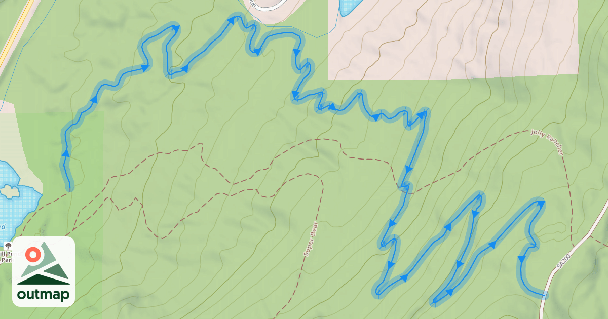 Map of Big Trouble Little Chainring