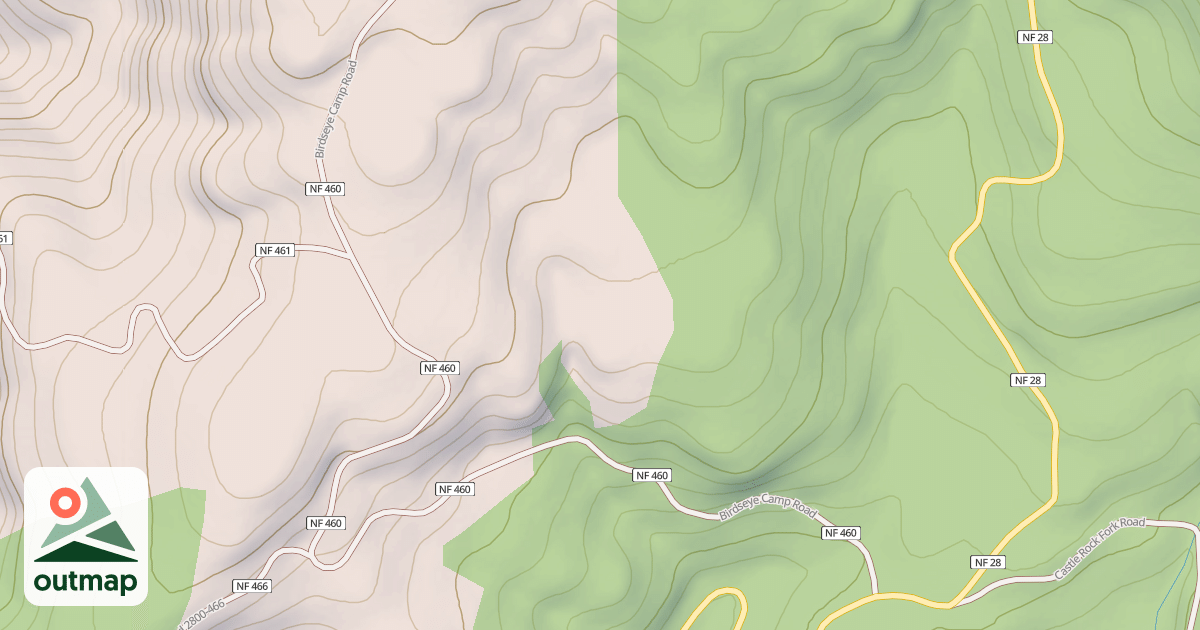 Map of BIRDSEYE CAMP