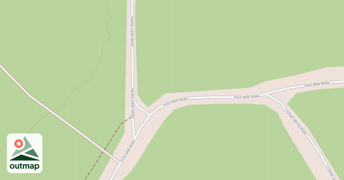 Map of S.B. Elliott State Park Snowmobile Trails