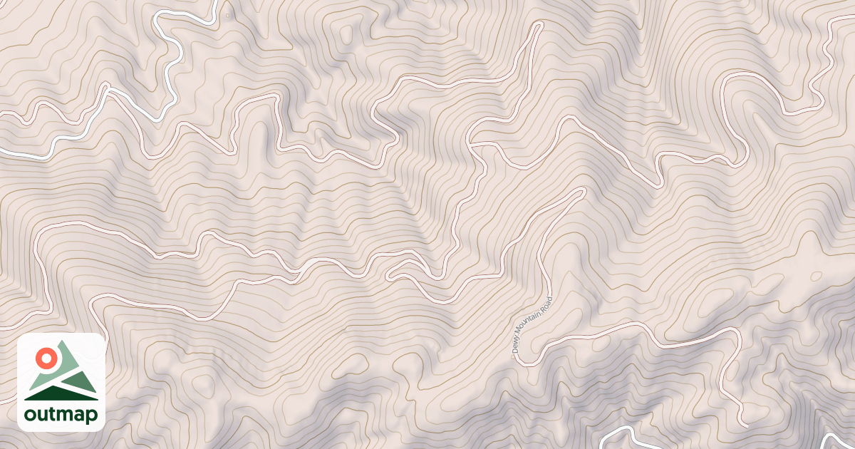 Map of DEWEY MOUNTAIN