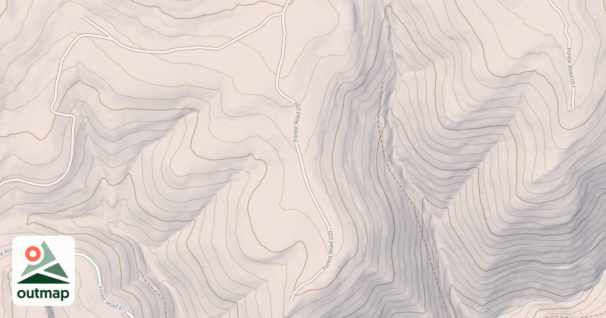 Map of USFS National Forest System Roads {70119DC8-1276-437A-A460-9DB48AC3C9CA}