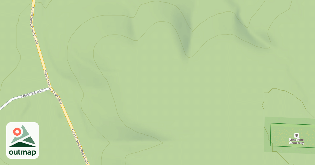 Map of LONE PINE CEMETARY RD