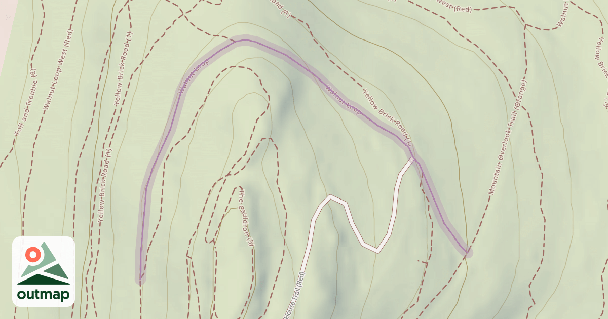 Map of Walnut Loop