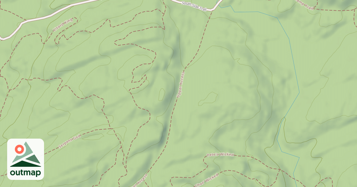 Map of Upper Access Trail