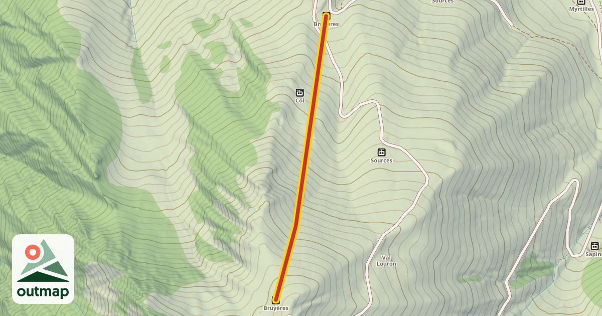 Map of Bruyères