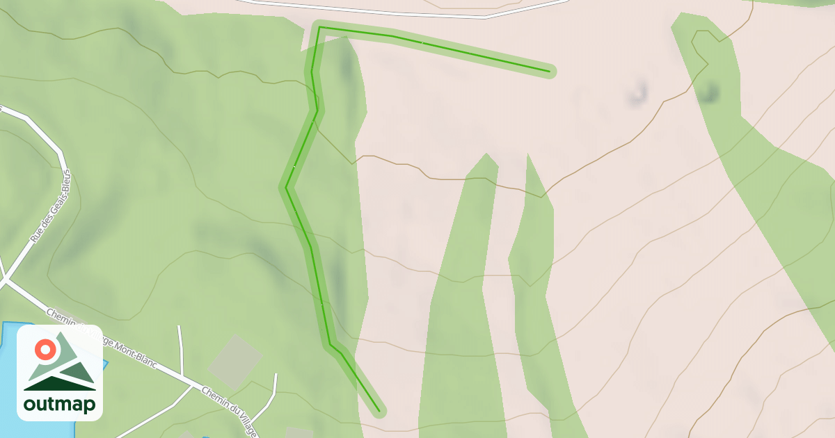 Map of Accès village mont blanc