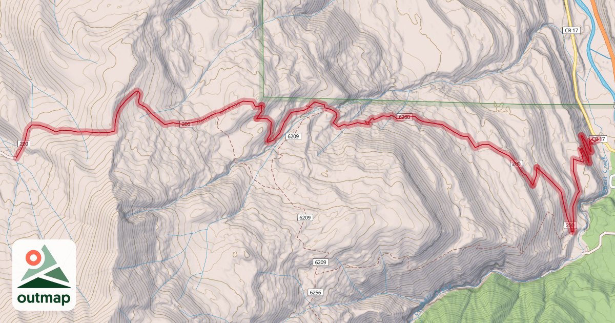 Map of Dallas Trail #200