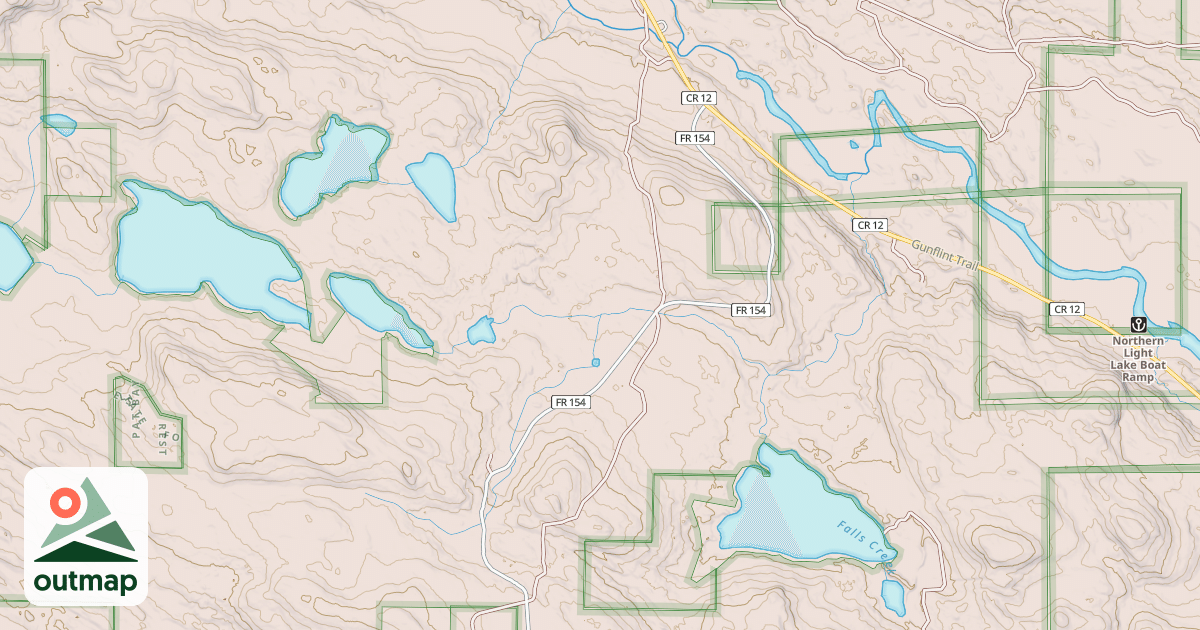 Map of GUNFLINT SNOWMOBILE